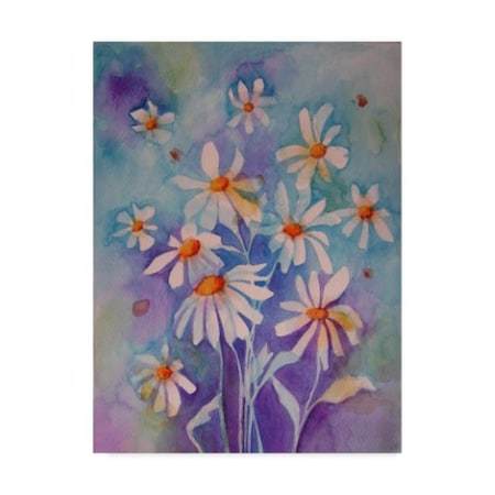 Angie Livingstone 'Dancing Daisies' Canvas Art,18x24